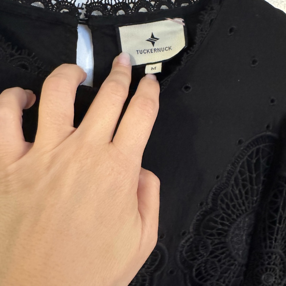 Tuckernuck Black Lace Midi Dress - Picture 7 of 9